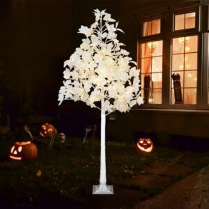 Artificial Lighted White Maple Tree