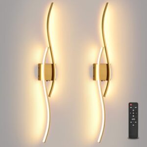 Battery Powered Wall Sconces Set