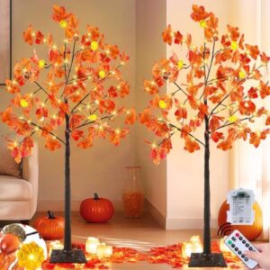 Prelit Lighted Fall Maple Tree