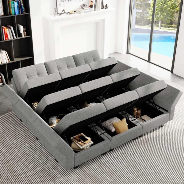 Belffin Modular Sectional Sleeper Sofa - Image 8