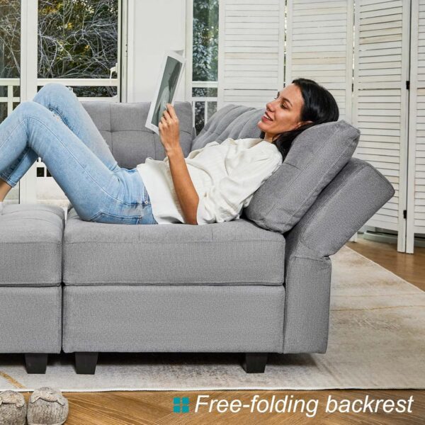 Belffin Modular Sectional Sleeper Sofa - Image 6
