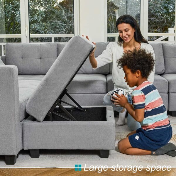 Belffin Modular Sectional Sleeper Sofa - Image 7