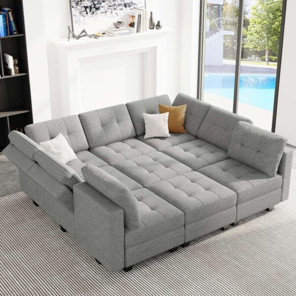 Belffin Modular Sectional Sleeper Sofa - Image 9