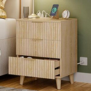 Lulive Wood 3 Drawers Dresser