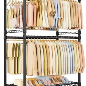 Rolling Clothes Rack Heavy Duty