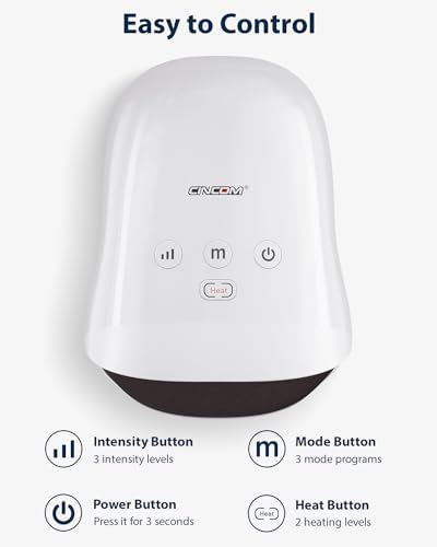CINCOM Hand Massager 3 massage modes- Cordless Hand Massager with Heat and Compression - Image 4