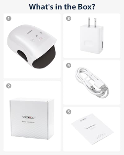 CINCOM Hand Massager 3 massage modes- Cordless Hand Massager with Heat and Compression - Image 8