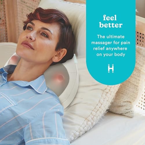 HoMedics Heated Shiatsu Massage Pillow for Neck, 2.5-hour charge time, Back and Shoulder Pain. - Image 2