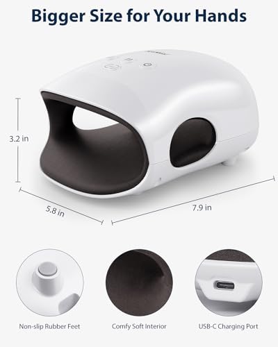 CINCOM Hand Massager 3 massage modes- Cordless Hand Massager with Heat and Compression - Image 6