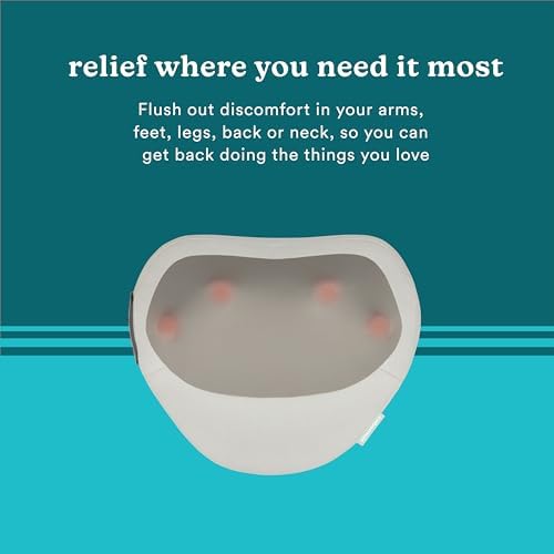 HoMedics Heated Shiatsu Massage Pillow for Neck, 2.5-hour charge time, Back and Shoulder Pain. - Image 4