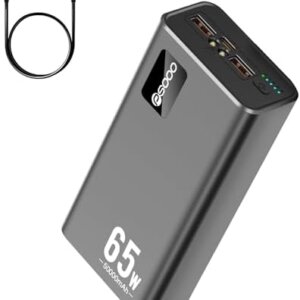 PSOOO 50000mAh Power Bank 65W, Portable Charger,External Battery Pack for Outdoor Camping, Home & Office. Emergency Back-up Power for Smartphones, Tablets and Laptop : Cell Phones & Accessories