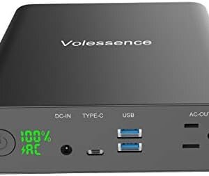 Volessence AC Outlet Portable Laptop Power Bank 110V 60000mAh 130W Laptop Charger & External Battery Pack for MacBook, Drone, Projector Phone Tablet Camera Travel : Electronics