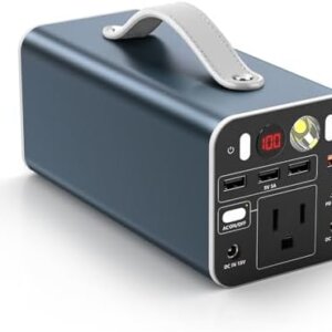 Powdeom 150W Portable Power Station, 155.4Wh Portable Laptop Charger with AC Outlet, DC/USB-C Port, Battery Backup Power Supply for Outdoor Camping Home Outage : Patio, Lawn & Garden