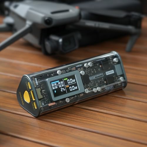 SHARGEEK 170 Power Bank, 140W PD3.1 Portable Charger 24,000mAh/ 86.4Wh High Capacity with Smart Display, 170W Total Output Battery Pack for Laptop MacBook Pro iPhone 17/16/15/ Galaxy S26 : Cell Phones & Accessories - Image 7