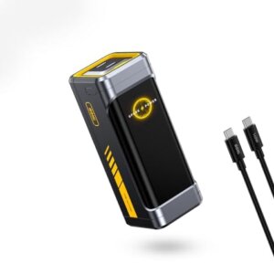 AOHI 210W PD3.1 PPS Power Bank 10000mAh, Dual 140W USB-C Ports Fast Charging Portable Charger with Smart Display, The Future Starship 36Wh Battery Pack for MacBook Pro/Air, iPad, iPhone 17,Galaxy,Gray : Cell Phones & Accessories