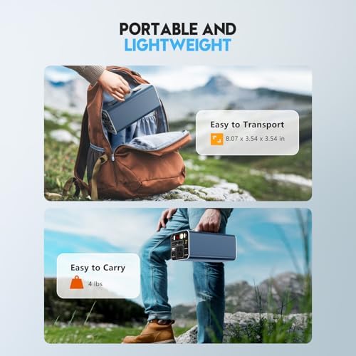 Powdeom 150W Portable Power Station, 155.4Wh Portable Laptop Charger with AC Outlet, DC/USB-C Port - Image 8