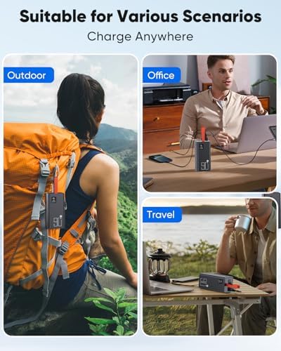 90000mAh High Capacity Power Bank, 30W Fast Charging Portable Charger PD&QC 3.0, 5 Output 2 Input Large Powerbank with LED Display USB C Battery Pack Charger Portable for Outdoor Camping Travel : Cell Phones & Accessories - Image 8