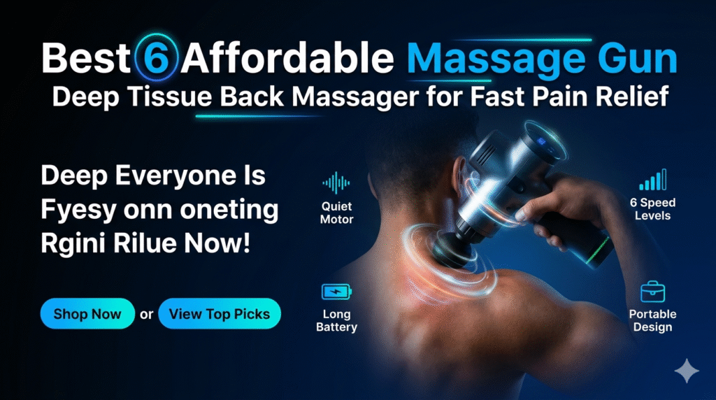 Best 6 Affordable Massage gun